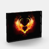 Bloc Photo Angel Fire Heart with Wings (Gauche)