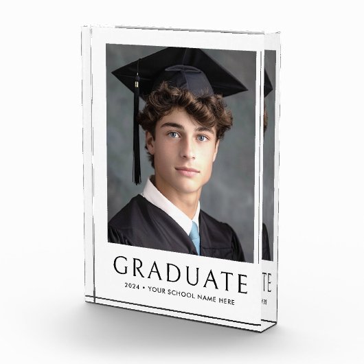 Bloc Photo Année d'études supérieures blanc (Droite)