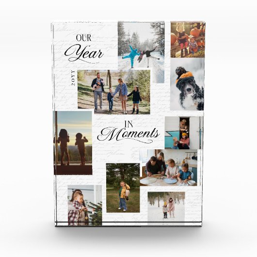 Bloc Photo Année en instants Galerie de photos Collage Keepsa (Devant)