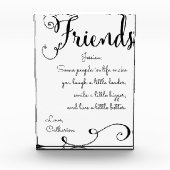 Bloc Photo Appréciation d'amitié (Devant)