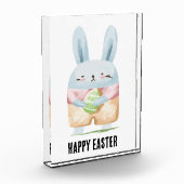 Bloc Photo Aquarelle adorable Lapin de Pâques (Gauche)