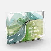 Bloc Photo Aquarelle Nature Commençons la prochaine aventure (Gauche)