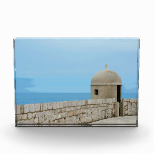 Bloc Photo Aquarelle peinture de la muraille de Dubrovnik