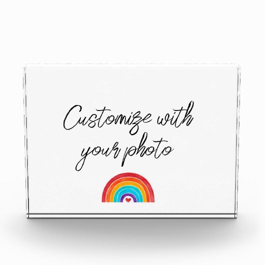 Bloc Photo Arc-en-ciel - Ajoutez votre propre photo (Devant)