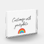 Bloc Photo Arc-en-ciel - Ajoutez votre propre photo (Gauche)