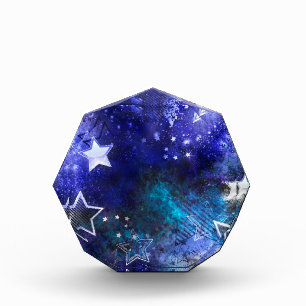 Bloc Photo Arrière - plan spatial avec étoiles