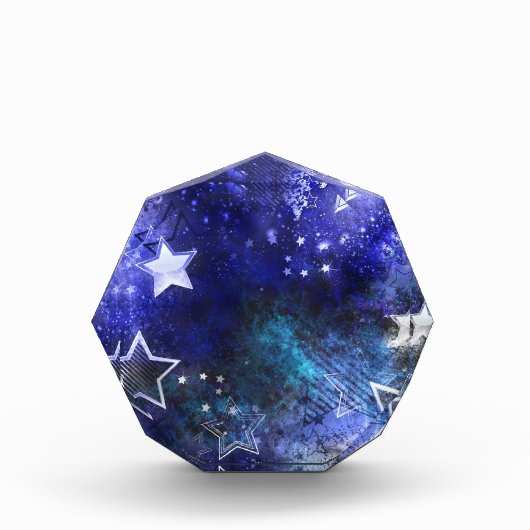 Bloc Photo Arrière - plan spatial avec étoiles (Devant)