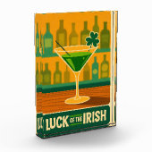Bloc Photo Art de martini trèfle de la Saint-Patrick milieu d (Gauche)