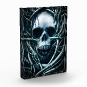 Bloc Photo Art du crâne gothique : Déplaisant Death Metal Sig (Gauche)