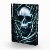 Bloc Photo Art du crâne gothique : Déplaisant Death Metal Sig (Droite)