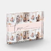 Bloc Photo Art moderne de l'amour de la famille Script Photo  (Gauche)