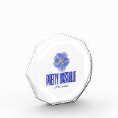 Bloc Photo Assez Instable : Tee Déclaration Florale Bleue (Gauche)