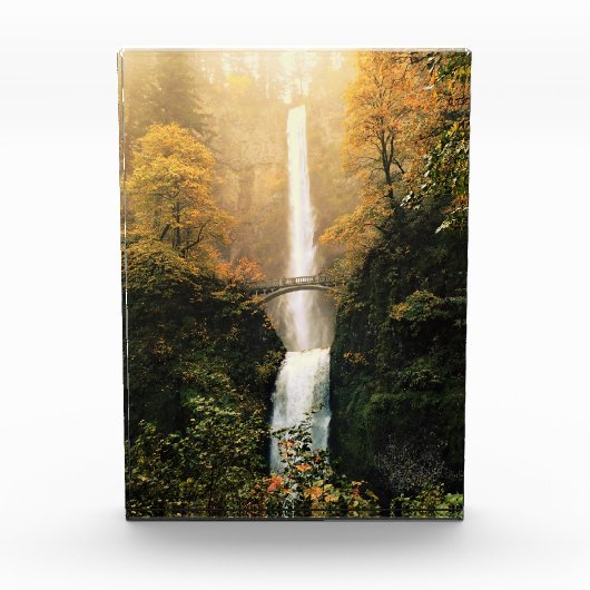 Bloc Photo Autumn at Multnomah Falls (Devant)