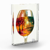 Bloc Photo Autumn story in a glass of wine   (Gauche)