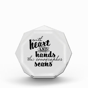 Bloc Photo Avec le coeur et les mains, les scans du Sonograph
