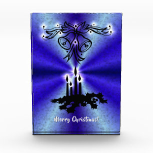 Bloc Photo Avent, Artdeco de Noël sur Blue Green Rainbow
