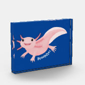 Bloc Photo axolotl rose pâle (Gauche)