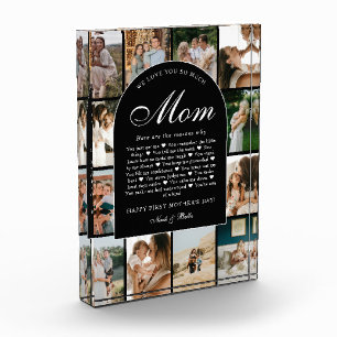 Bloc Photo B & W Raisons pour lesquelles nous vous aimons Mam