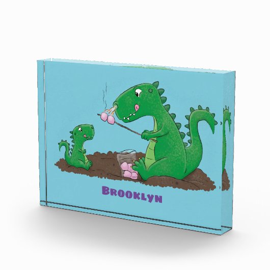 Bloc Photo Baguettes mignonnes grillant des marshmallows dess (Droite)