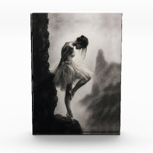 Bloc Photo Ballerine au bord de la falaise Art dramatique mon