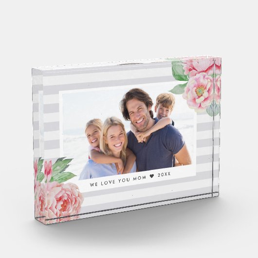 Bloc Photo Bande de pivoine antique (Gauche)