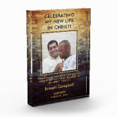 Bloc Photo Baptême Photo Keepsaké Cadeau Christian Modern Man (Gauche)