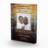 Bloc Photo Baptême Photo Keepsaké Cadeau Christian Modern Man (Droite)