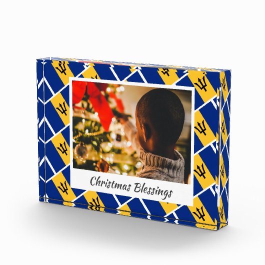 Bloc Photo BARBADOS de Noël moderne Customisé Keepsaké (Droite)