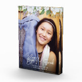 Bloc Photo Bat mitzvah Script Gold Floral Aquarelle Keepsaké (Droite)
