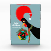 Bloc Photo Bauble de Noël du coq portugais (Devant)