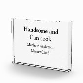 Bloc Photo Beau et peut cuisiner ajouter nom master chef date (Droite)