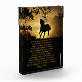 Bloc Photo Beau hommage commémoratif du cheval (Gauche)