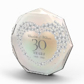 Bloc Photo Beau Pearl Heart 30e anniversaire (Droite)