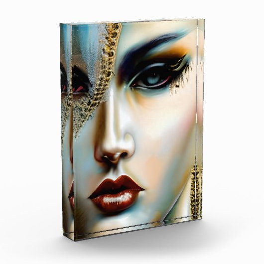 Bloc Photo Beauté éthérée Déesse dorée (Gauche)