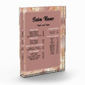 Bloc Photo Beauty Nail Salon Prix menu Marbre (Gauche)