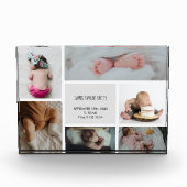 Bloc Photo Bébé Photo Collage Nom de conservation Date de nai (Devant)