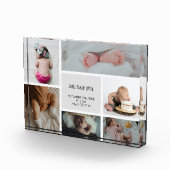 Bloc Photo Bébé Photo Collage Nom de conservation Date de nai (Droite)