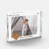 Bloc Photo Bébé Premières étapes Ours Noël (Gauche)