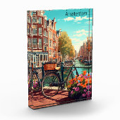 Bloc Photo Belle Amsterdam Pays-Bas Canal City (Gauche)