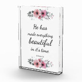 Bloc Photo Belle Bible Verse Citation Foi chrétienne (Droite)