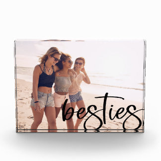Bloc Photo Besoin script moderne noir police Best Friends