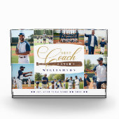 Bloc Photo Best Baseball Coach Ever Team Sports Photo Collage (Devant)
