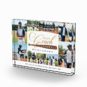 Bloc Photo Best Baseball Coach Ever Team Sports Photo Collage (Droite)