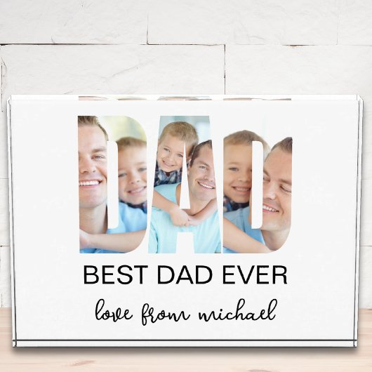 Bloc Photo Best Dad Ever Photo Letter Photo Block
