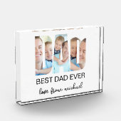 Bloc Photo Best Dad Ever Photo Letter Photo Block (Gauche)