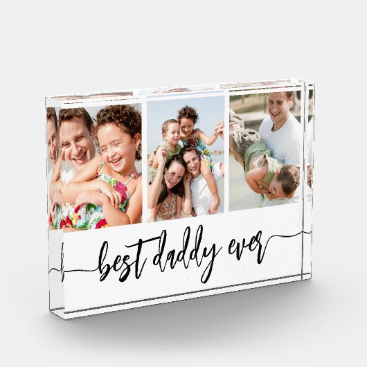 Bloc Photo Best Daddy Ever - Fête des pères Photo Collage (Gauche)