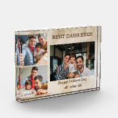 Bloc Photo Best Dads Ever 3 Fête des pères photo Cadeau (Gauche)