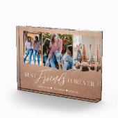 Bloc Photo Best Friends Forever BFFs Photo Keepsaké Rose Gold (Droite)