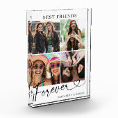 Bloc Photo Best Friends Forever Heart Script Typography (Gauche)