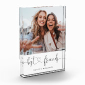 Bloc Photo Best Friends Script Friends Cadeau photo Keepsaké (Gauche)